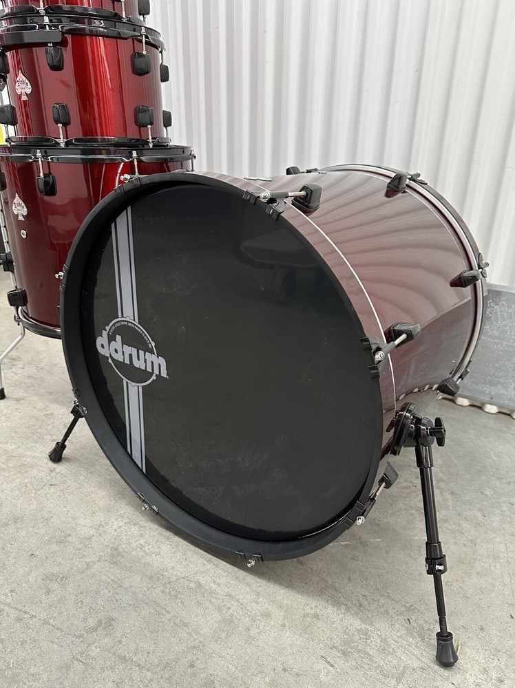 ddrum Drum Set 4-piece Kit Shell Pack Diablo Red/ Black