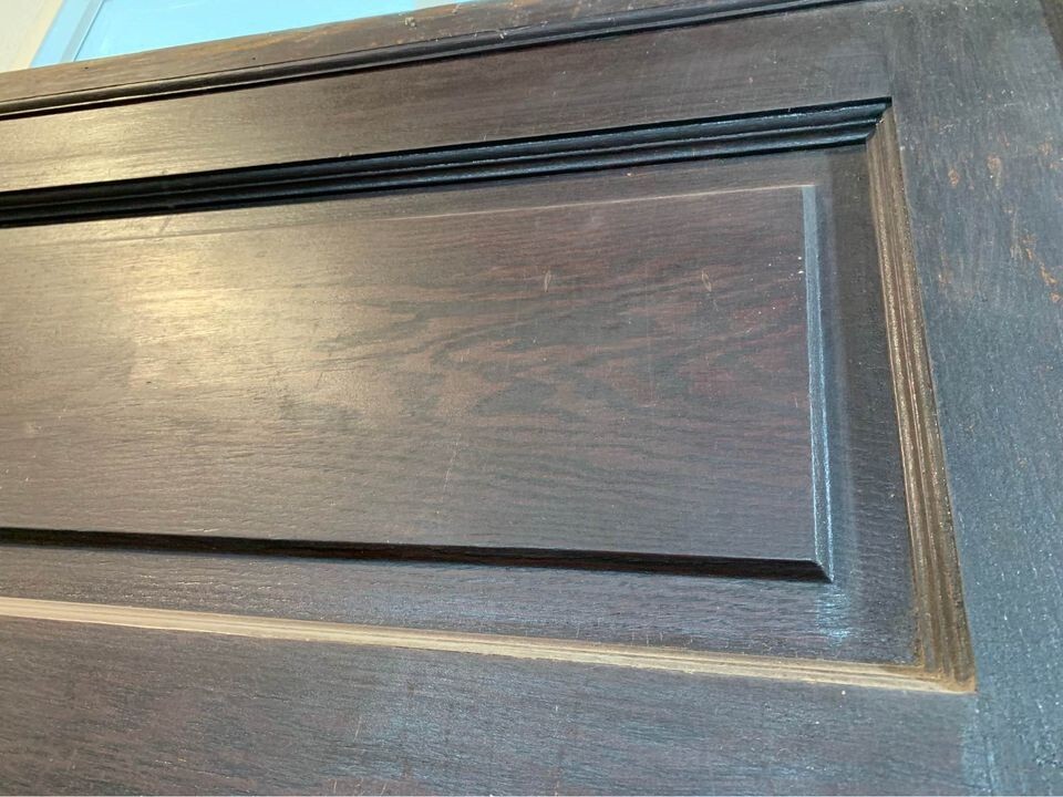 48x83” Locking Victorian 5-Panel Pocket Door w/ Rollers