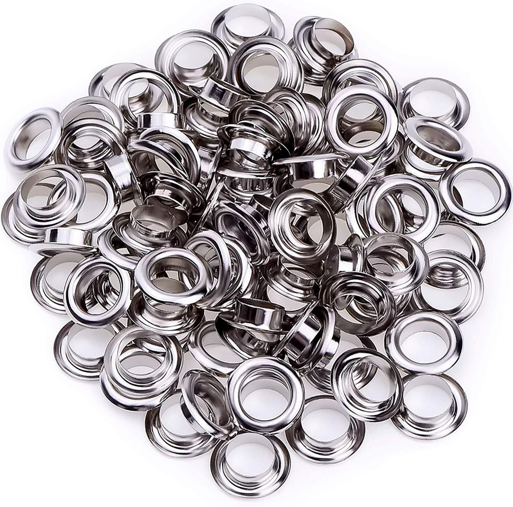 Pangda 100 Sets Grommet Eyelets Tool Kit, Grommet Setting Tool and Eyelets with