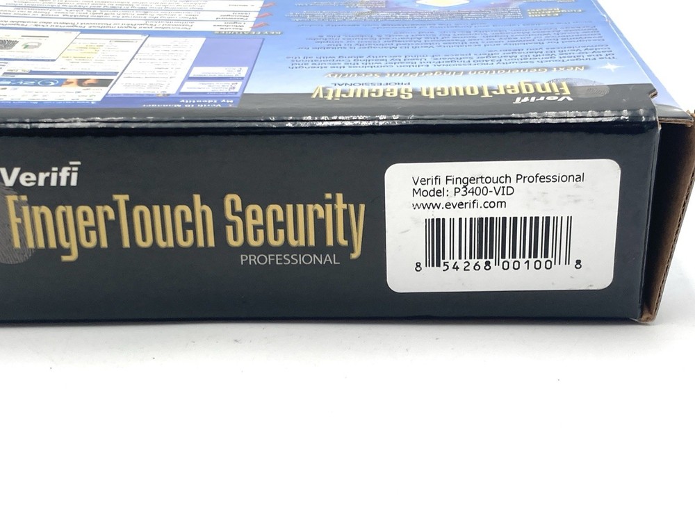 VERIFI P3400 Finger Touch Security Fingerprint Reader USB BIOMETRICS Computer