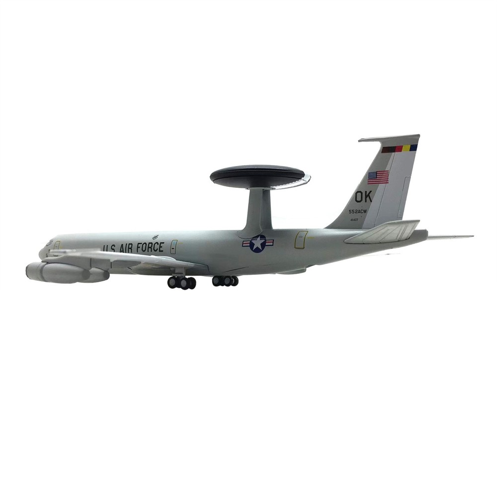 1/200 Scale US E-3 E3 Sentry AWACS High Simulation Plane Model Alloy+ABS Plastic