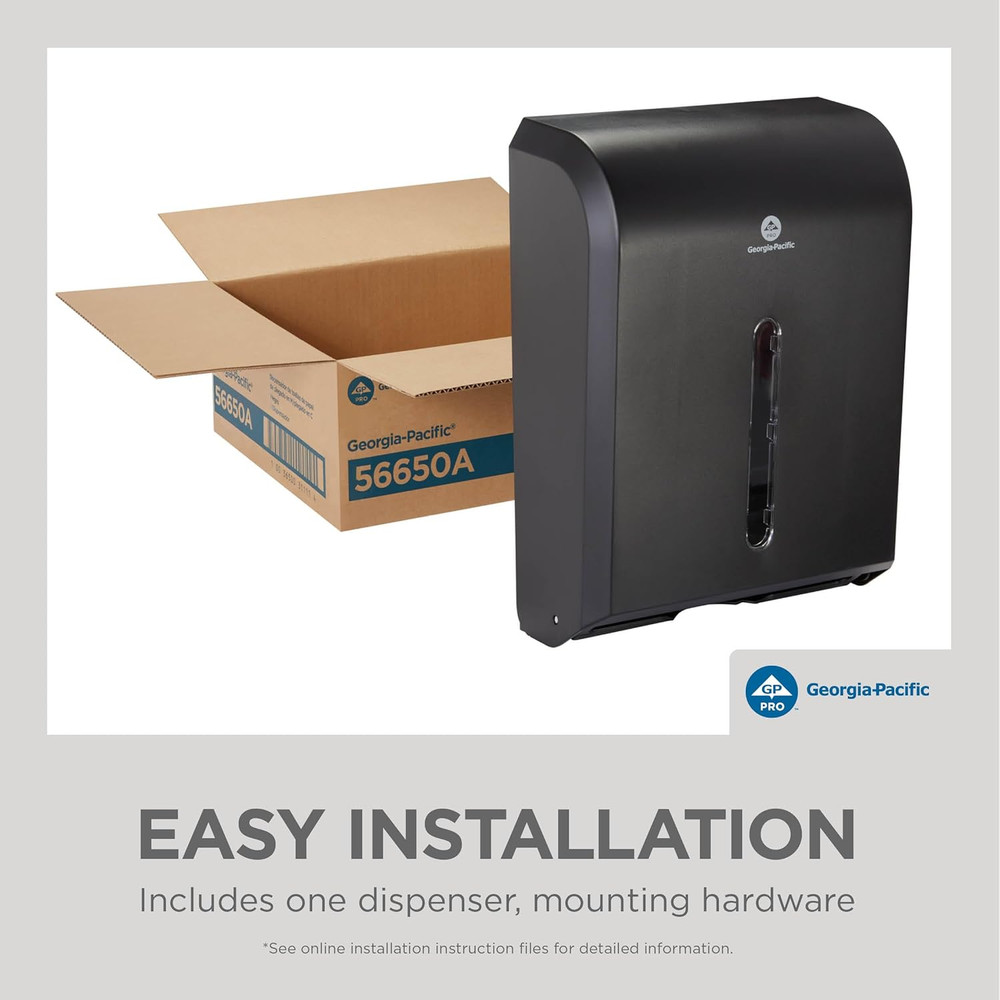 Combi-Fold Paper Towel Dispenser, 56650A, Black