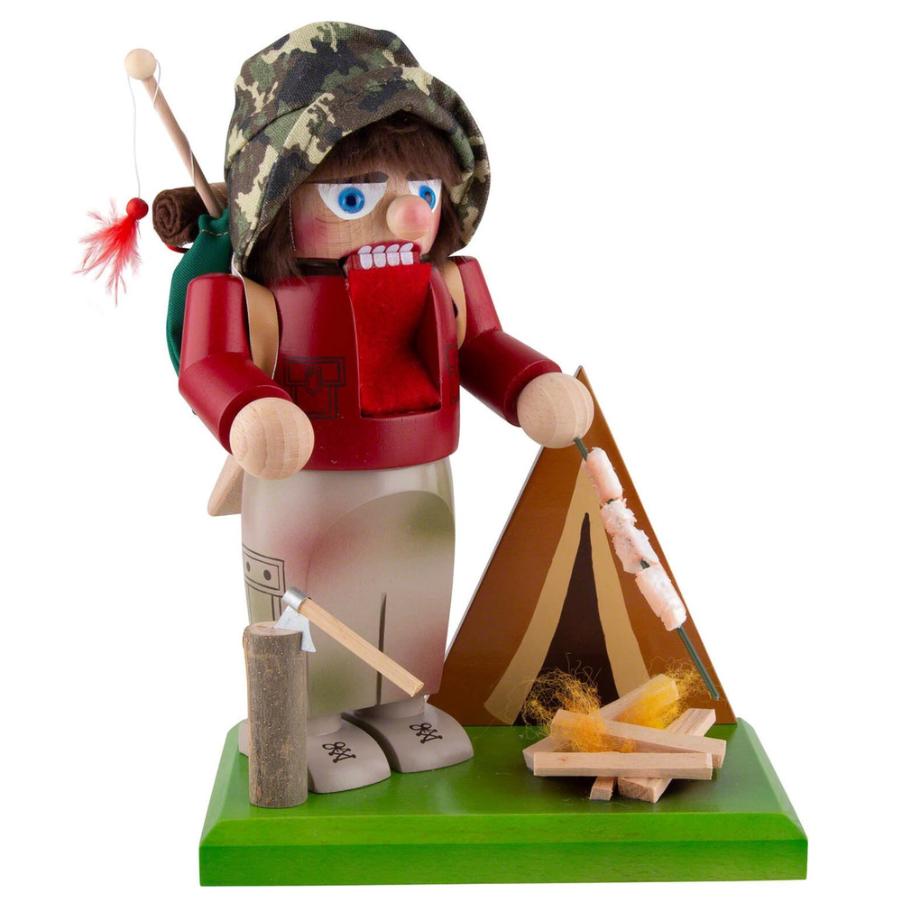 Steinbach Chubby Camper Nutcracker German Christmas Decoration, 10.5"