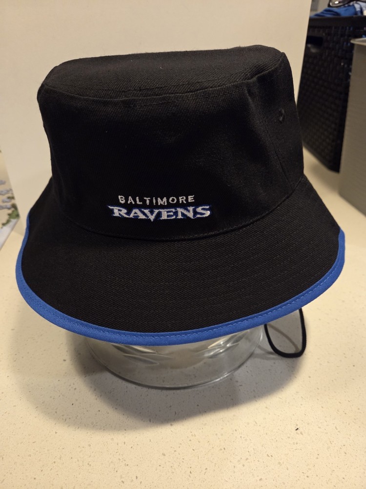 BALTIMORE RAVENS BLACK BUCKET HAT. NEW