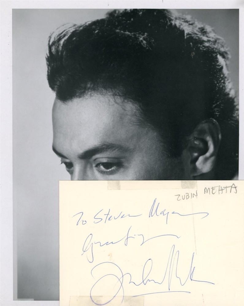 Zubin Mehta- Signed Card
