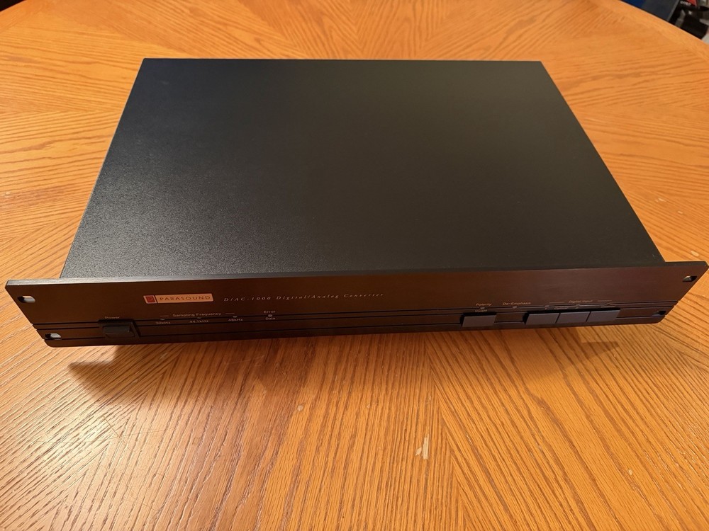 Parasound D/AC-1000 Digital Analog Converter Sampling Frequency Black Universal