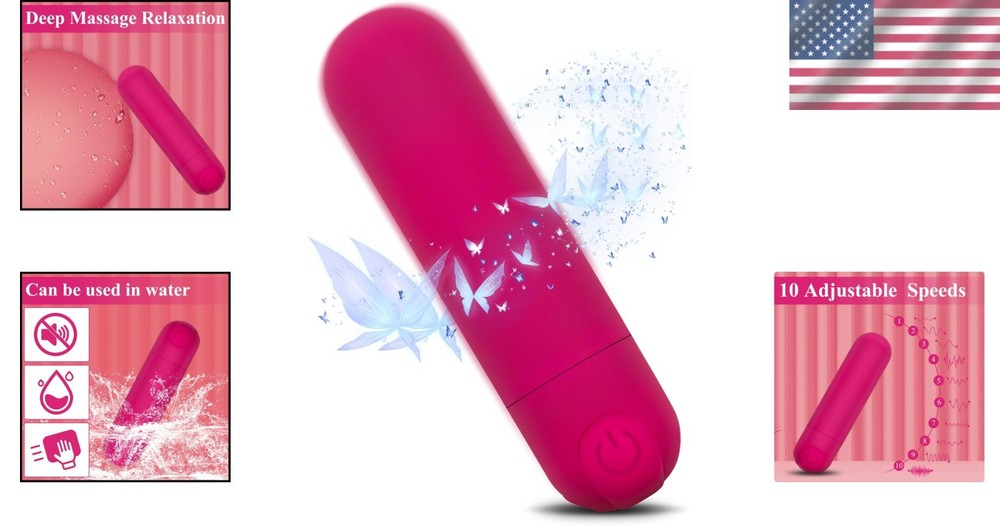 Tranquility On-the-Go: Quiet Silicone Massage Stick with 10 Versatile Modes