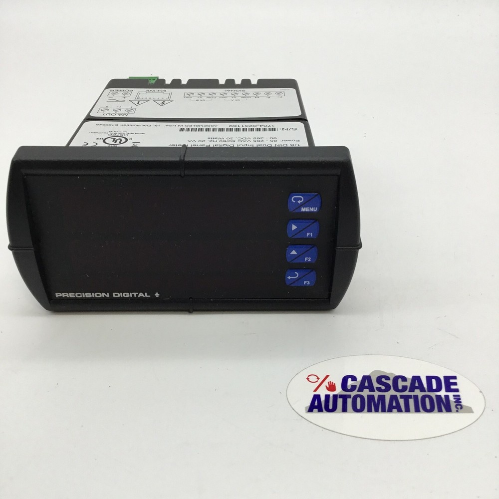 PRECISION DIGITAL PD6060-6R3 1/8 DIN DUAL INPUT DIGITAL PANEL METER
