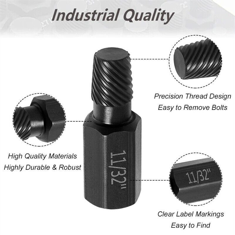 NEW Broken Head Bolt Screw Cap,Extractor Screw Hexagon Socket Bolt Removal Tool