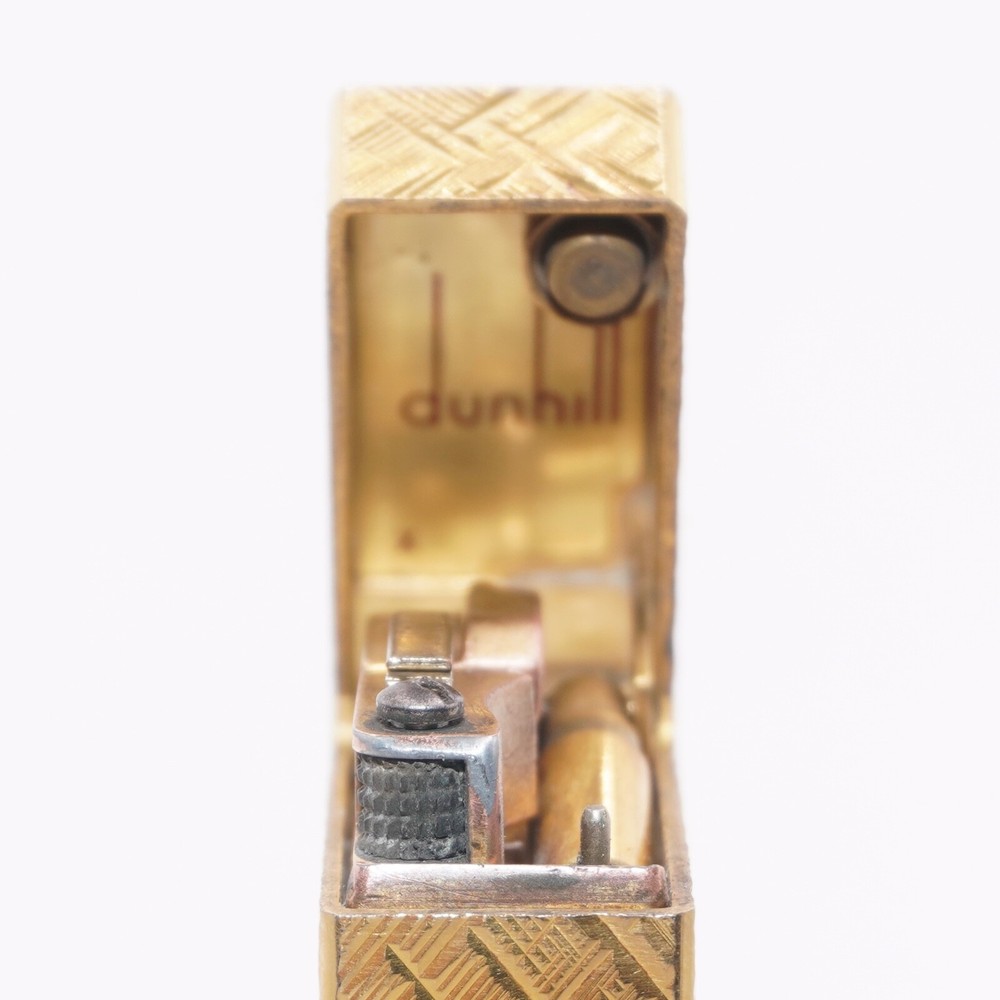 Dunhill Lighter Gold Florentine Opal Pattern_Ultrasonically cleaned_Working