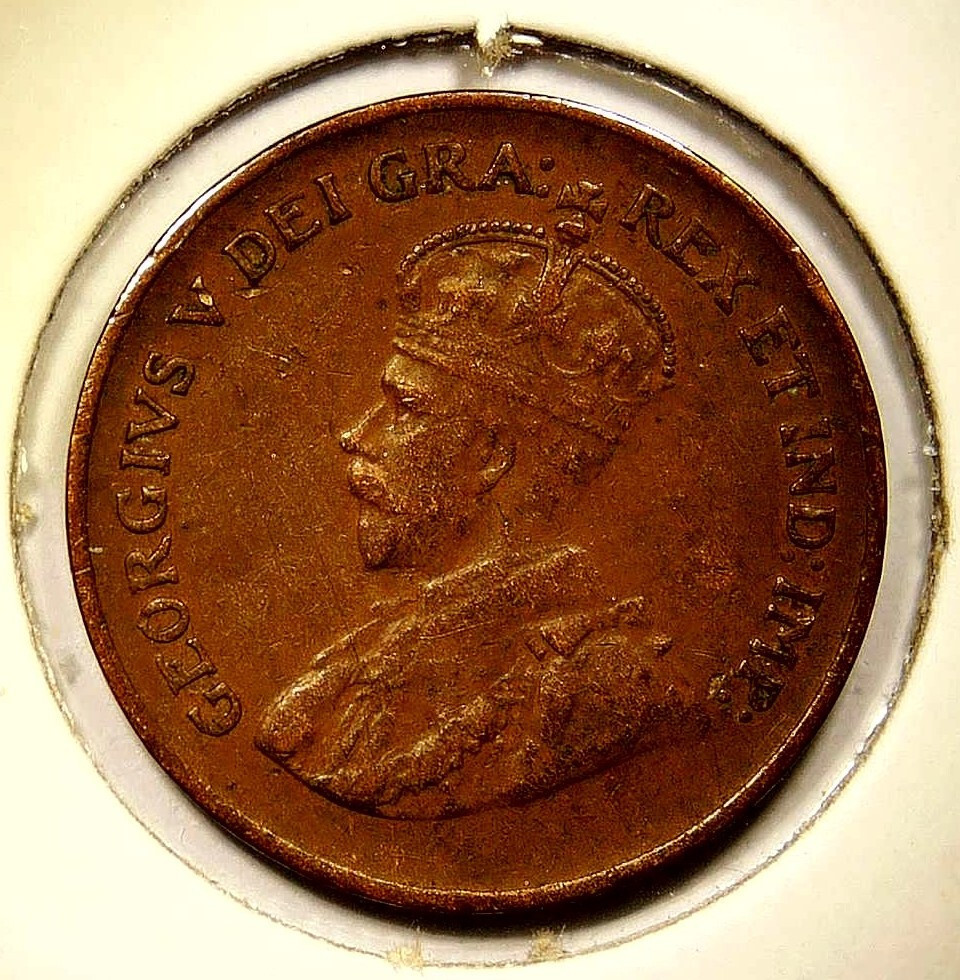 1934 Canada Small Cent King George V