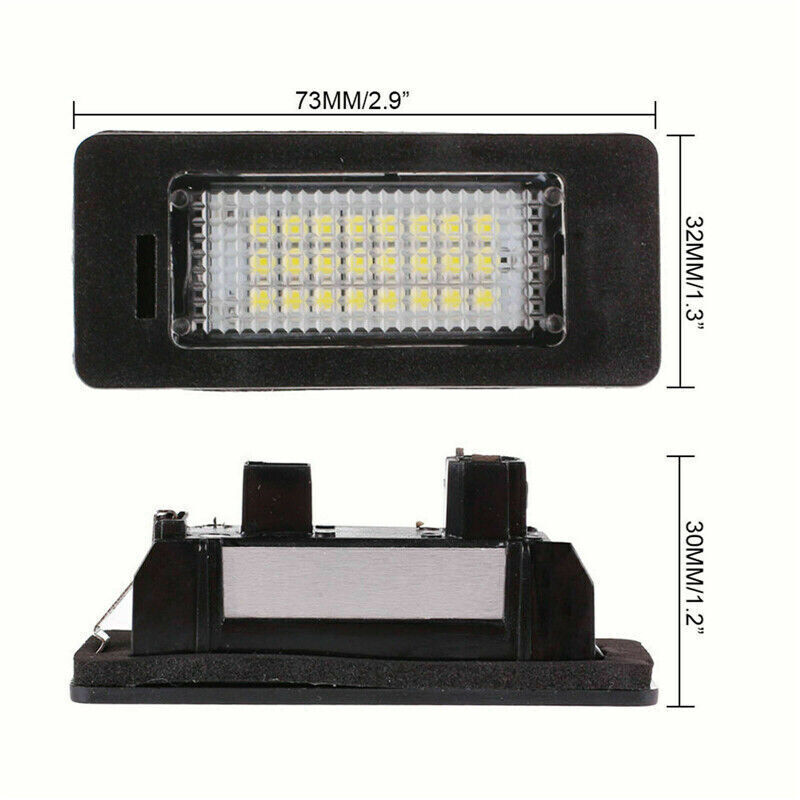 2 PCS License Number Plate Light For BMW E39 E60 E61 E90 E91 E92 E93 E82 E88 E70