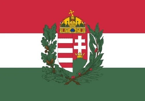 8ft 5ft 3ft 18" Hungary Hungarian With Crest State Flag Table Hand Waving Flags
