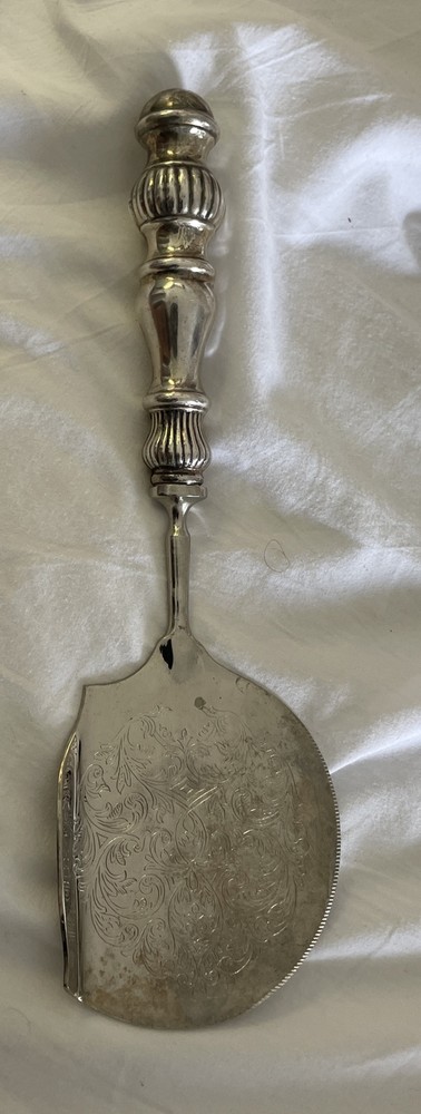 RAIMOND Silver Sterling Etched Server Italy