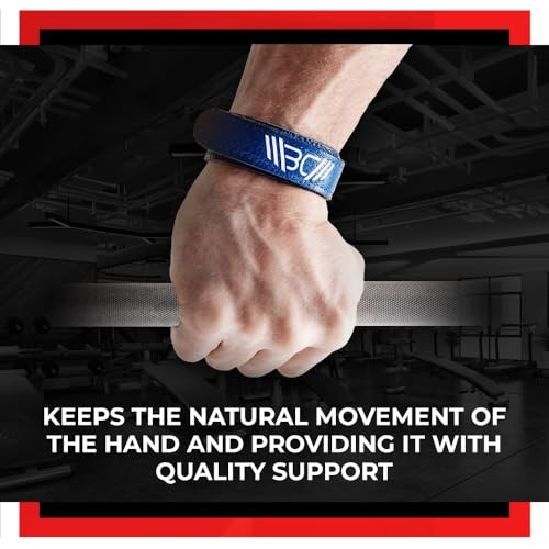 eather Wrist Wraps for Weightlifting, Powerlifting, Gym – Heavy L Basic Blue