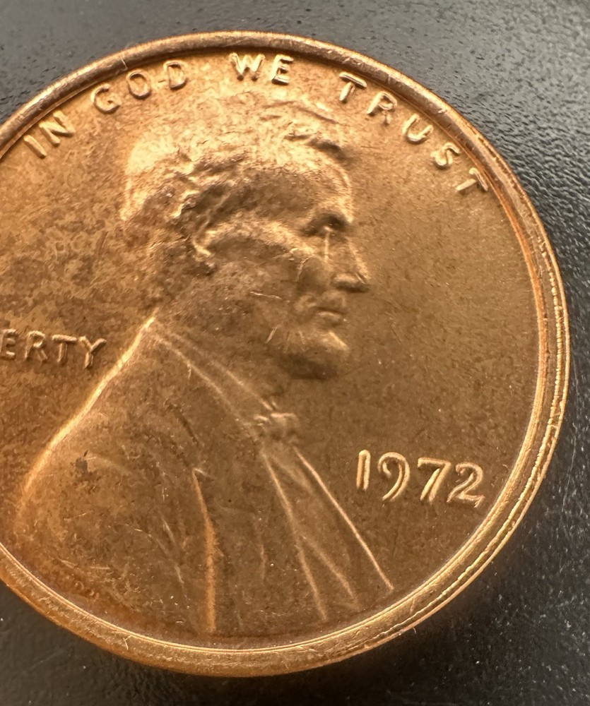 1972 Lincoln Cent Tilted Collar/Misalign/Railroad/Date Double Dual Error’s A-386