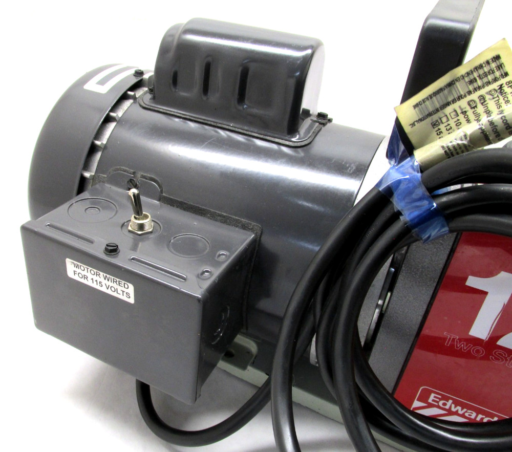 AS-IS! EDWARDS 2-STAGE ROTARY VANE VACUUM PUMP - #E2M-12