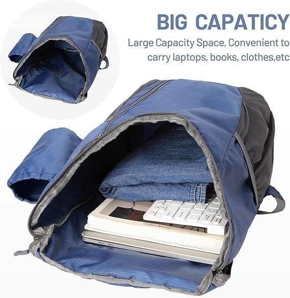 WRTEE Hiking Daypack,Water Proof Lightweight Packable Backpack for Travel Cam...