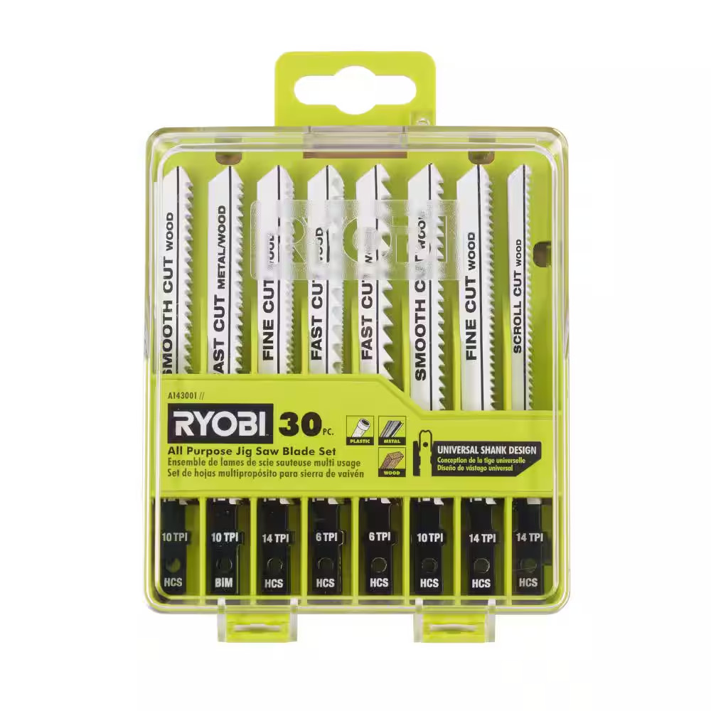 All-Purpose Jig Saw Blade Set (30-Piece)