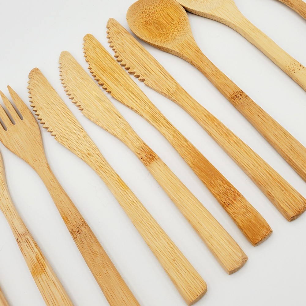 Butensil Bamboo Utensils Set Eco-Friendly Kitchen Flatware