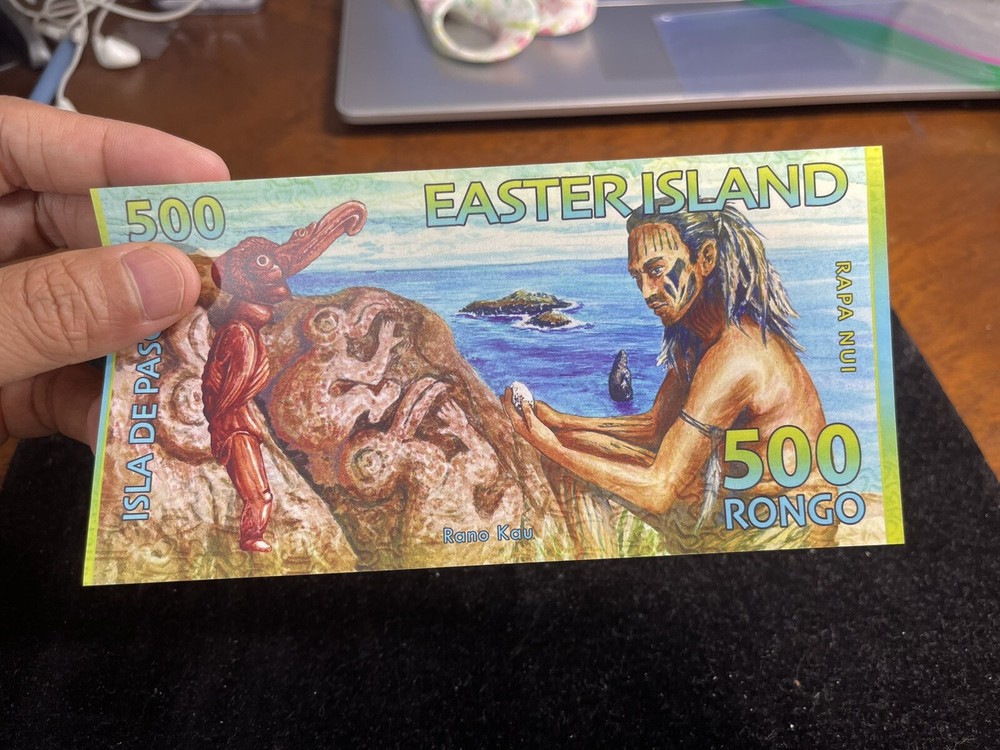 2011 Easter Islands 500 Rongo Banknote High Value