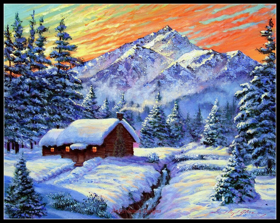Chart Needlework Crafts DIY - Counted Cross Stitch Patterns - Christmas Morning