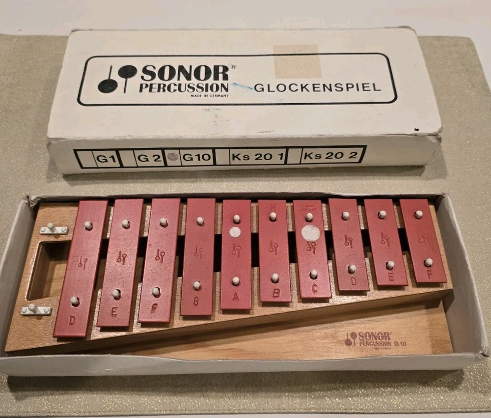 Sonor Percussion Glockenspiel   G10  Germany Missing Lower C And Missing Mallet