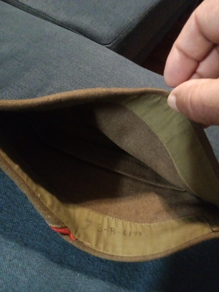 WWII US Army Artillery Wool Garrison Cap