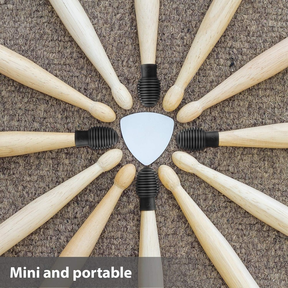 Versatile 4-Piece Drumstick Silent Tips - Protect Your Instruments Elegantly