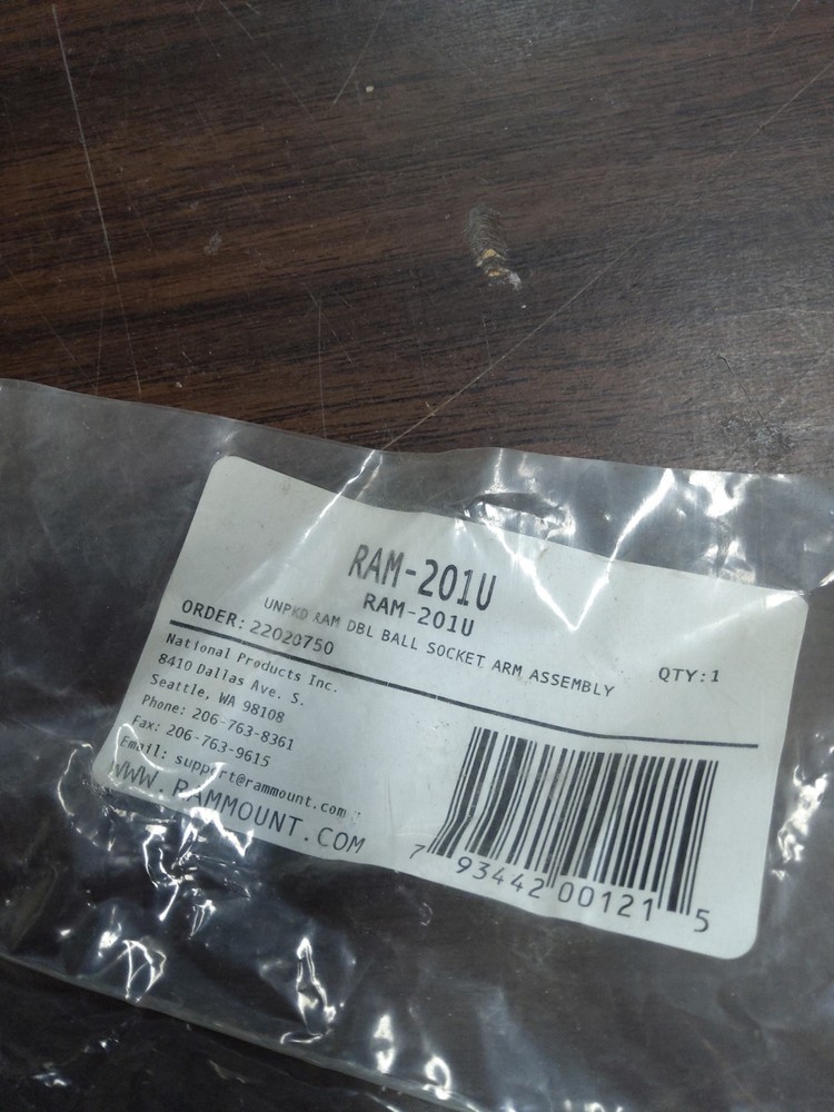 RAM-201U Double Socket Arm Size Medium 1.5" Ball