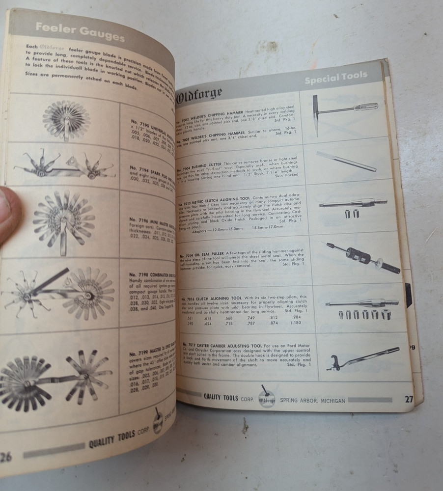 Vintage Original Oldforge Mechanic Tools Catalog 1976 Softcover