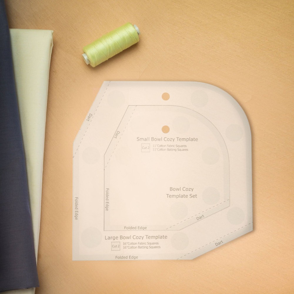 Bowl Cozy Pattern Template Patchwork Ruler Sewing Acrylic Quilting