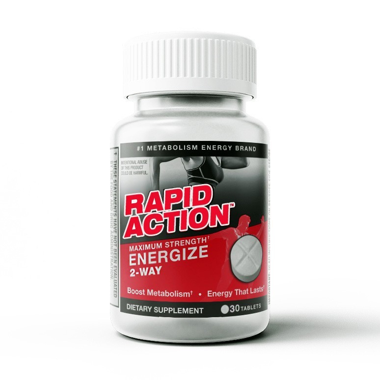 Rapid Action ENERGIZE 2-Way Max Strength 30ct Bottle
