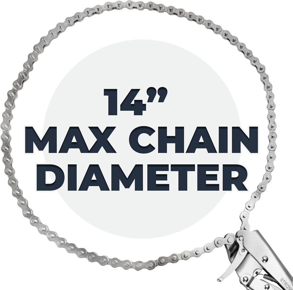 Versatile Adjustable Pipe Alignment Pliers with 48" Chain & Stainless Contacts