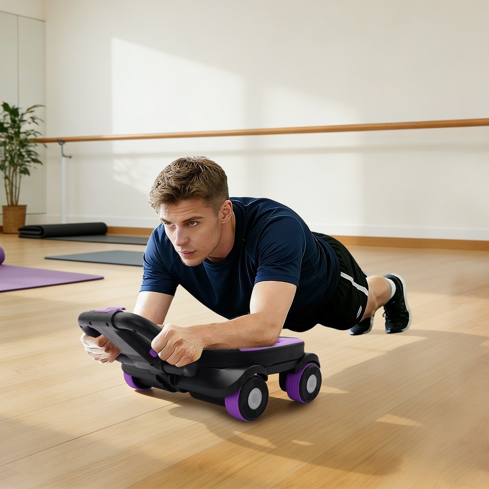 AB Roller Wheel Four-Wheel Elbow Support Abdominal Roller Abdominal Roller 150kg