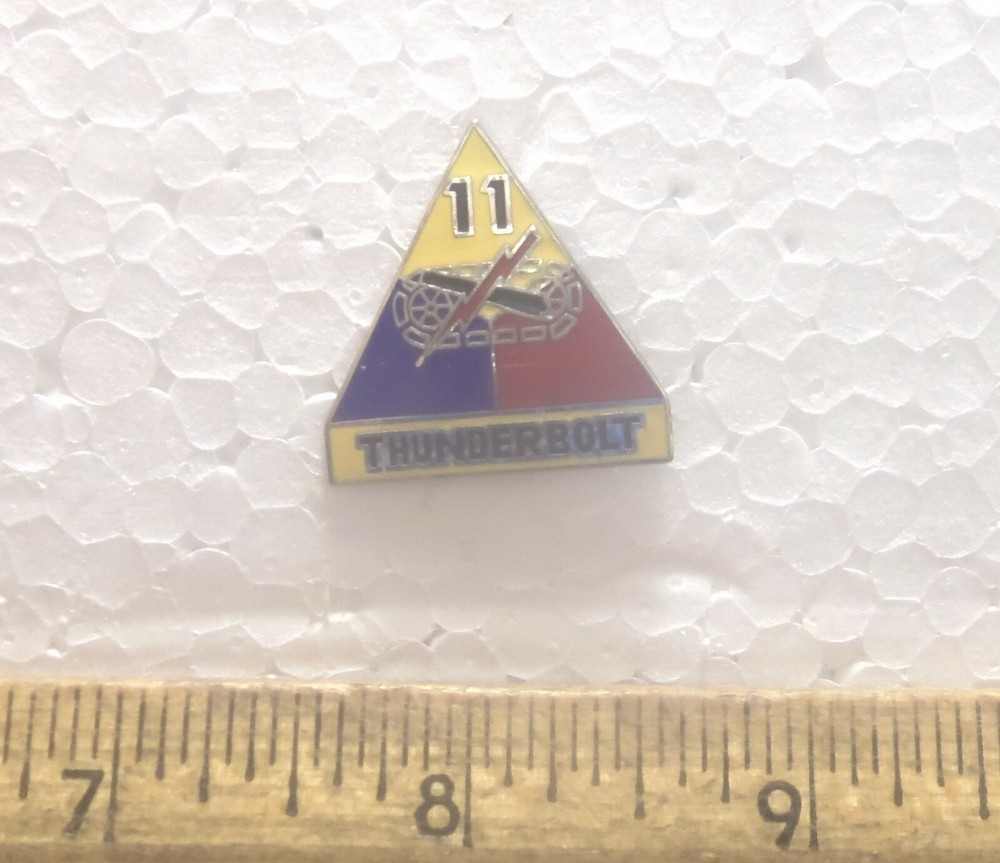 US Army - 11th Armored Division - Thunderbolt Pin