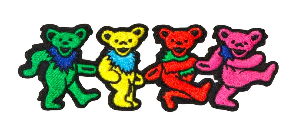 Grateful Dead Patch iron on Dancing Bears patch Embroidered