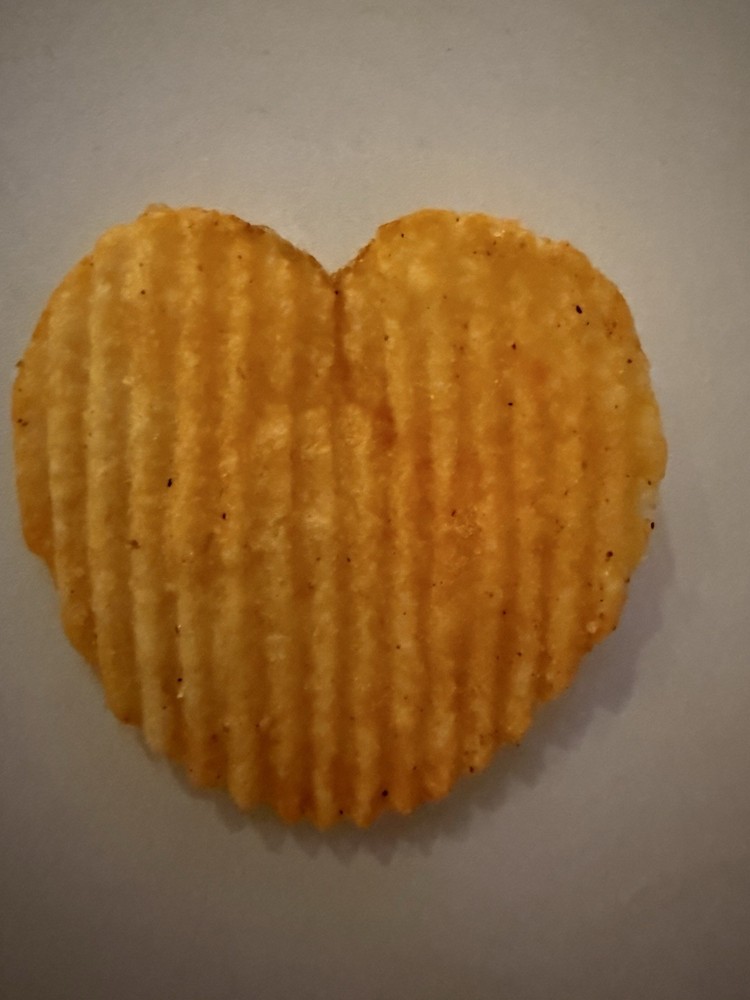 Heart-Shaped Potato Chip Novelty