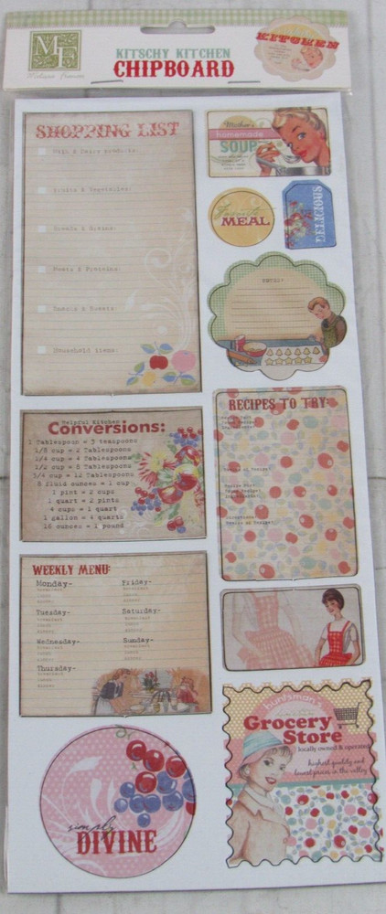 Melissa Frances Kitschy Kitchen Chipboard GN349A