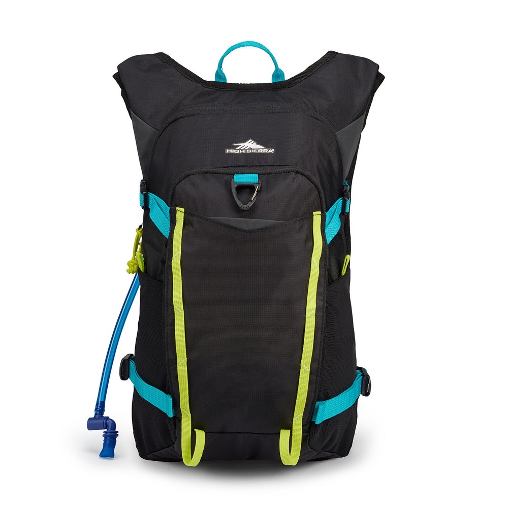 High Sierra Hydrahike 2.0 16L Hydration Water Backpack for Active Hiking, Black