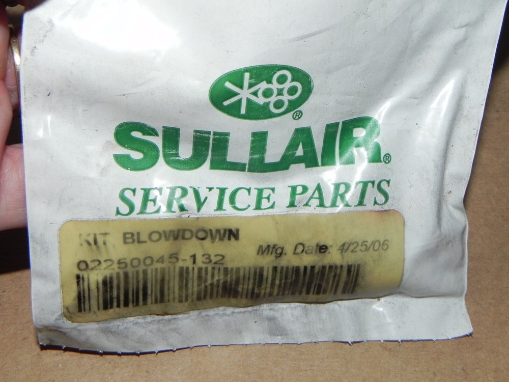 New Sullair Compressor Blowdown Kit 02250045-132