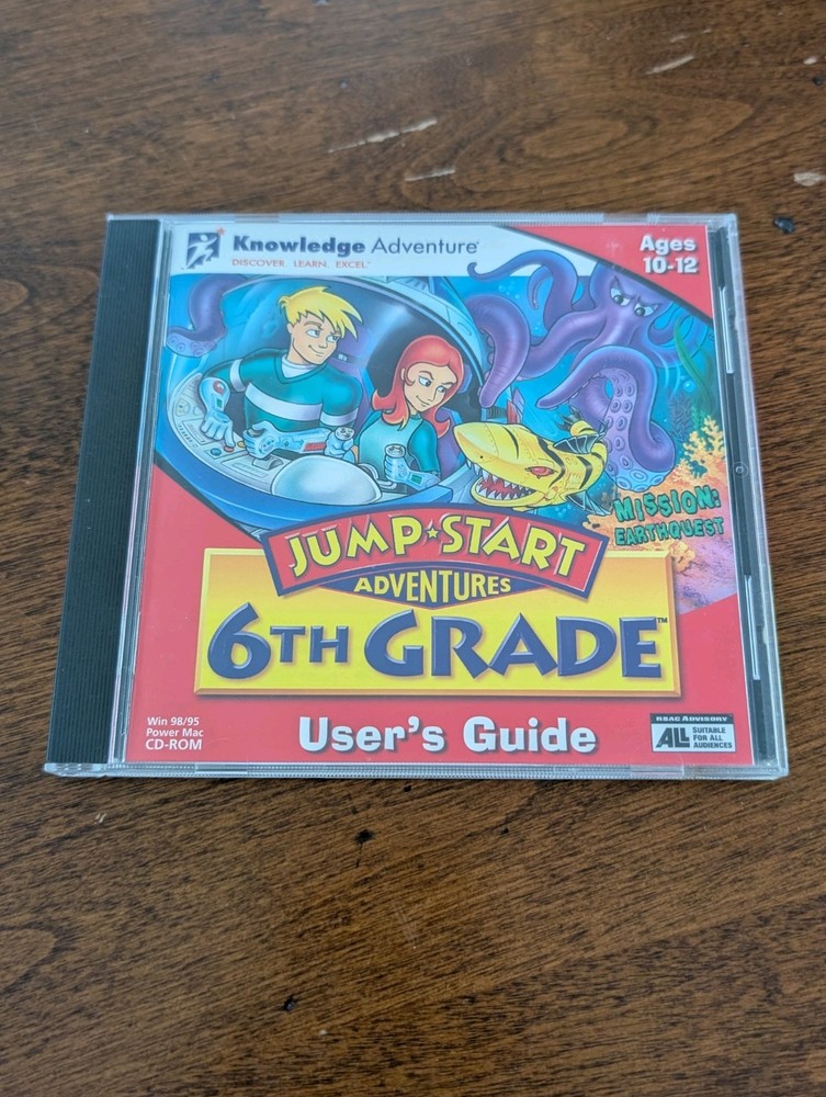 Knowledge Adventure Jump Start Adventures Learning System 6th Grade Ages 10-12