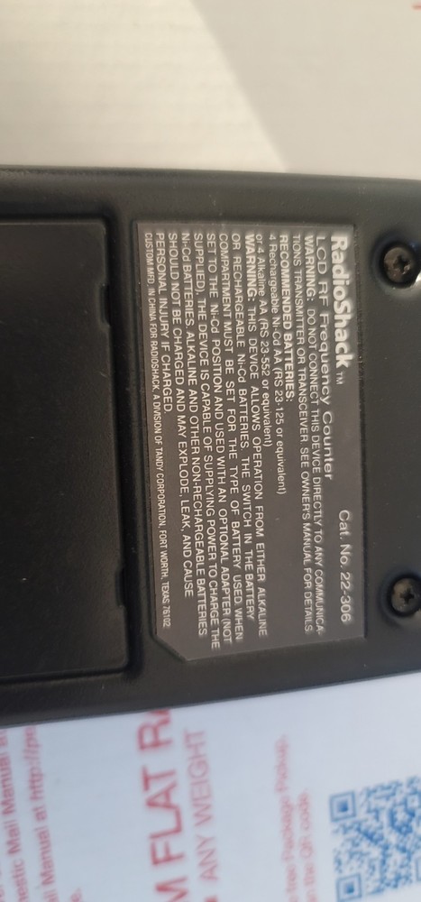 RADIO SHACK FREQUENCY COUNTER FOR CB AND HF TRANSCEIVER