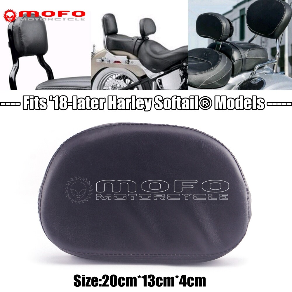 For Harley-Davidson Softail Touring Compact Passenger Backrest Pad Black 2018-20