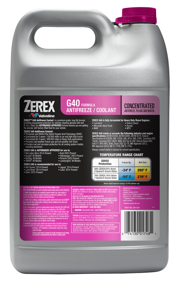 Zerex G40 Concentrate Antifreeze