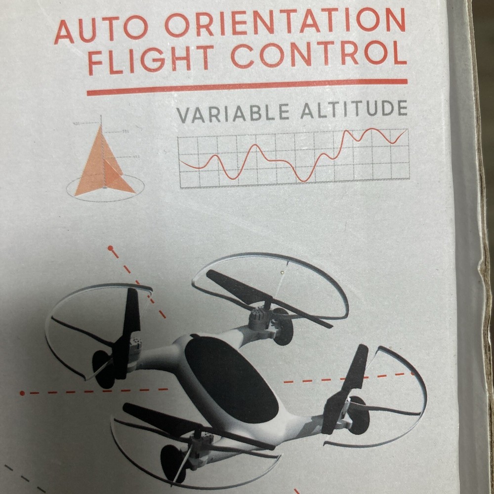 Sharper Image Fly + Drive 7" Drone Open Box Missing Charger