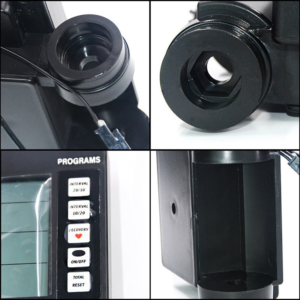 Sleek Black Design Rowing Machine Speedometer Accurate Readings Guaranteed