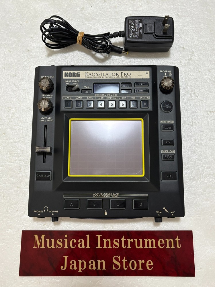 Korg Kaossilator Pro KO-1 Pro Synthesizer Loop Recorder with Adapter