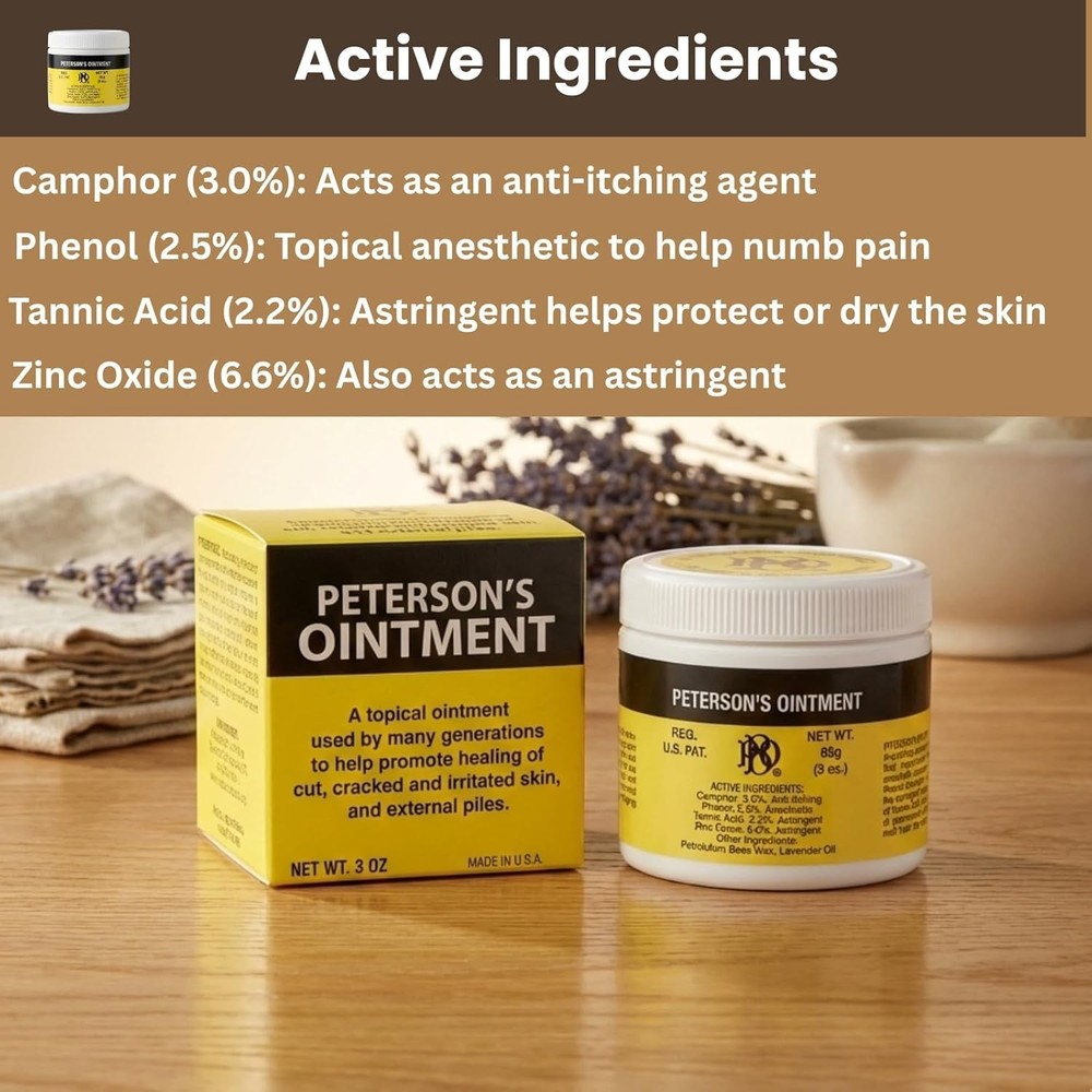 Petersons Ointment - Size 3 Oz
