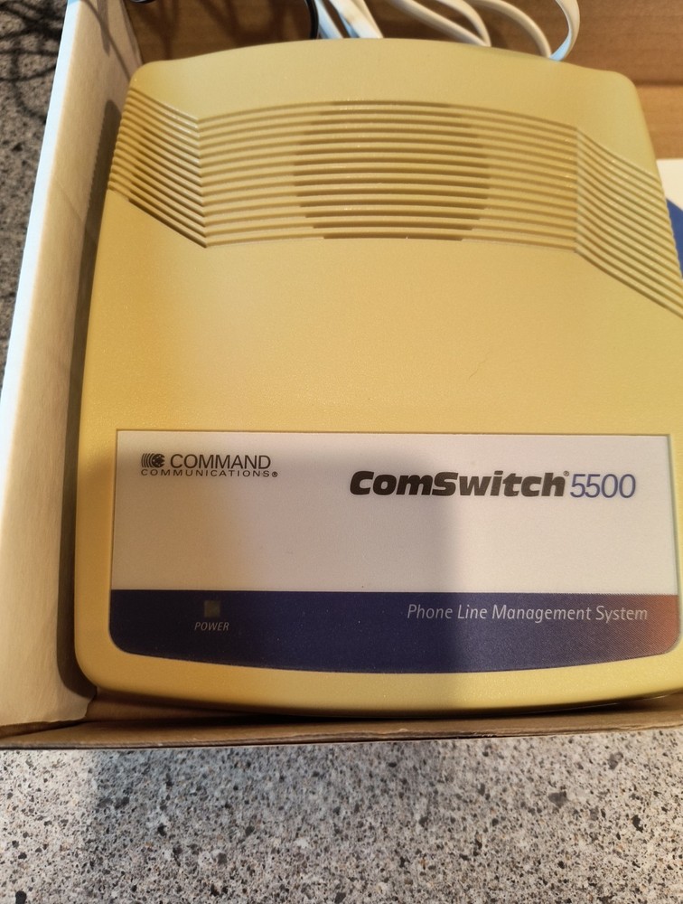 Vintage 1996 ComSwitch 5500 Automatic Phone Line Sharing Device